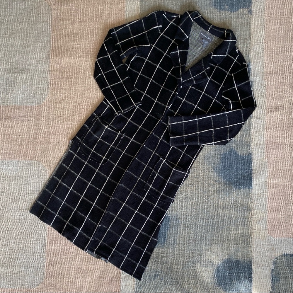 Windowpane Michael Stars Sweater Coat XS